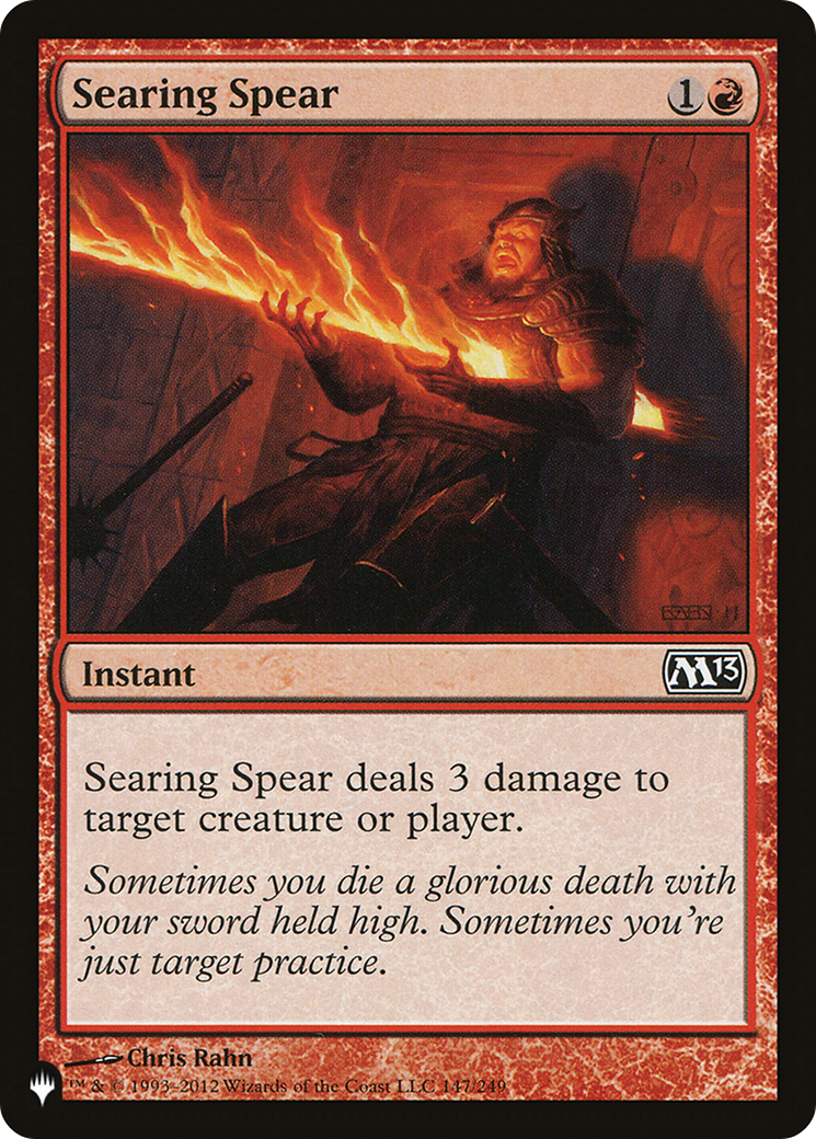 Searing Spear [The List] | Deep Dive Games St. Marys