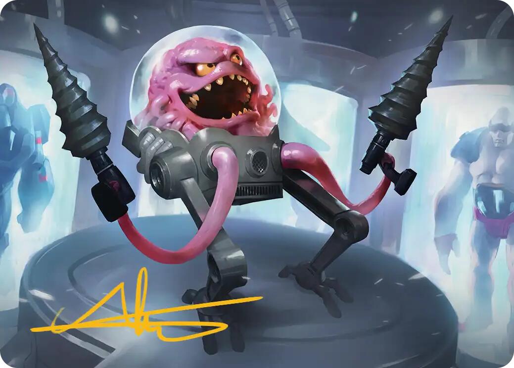 Krang, Master Mind Art Card (4/54) (Gold-Stamped Signature) [Teenage Mutant Ninja Turtles Art Series] | Deep Dive Games St. Marys