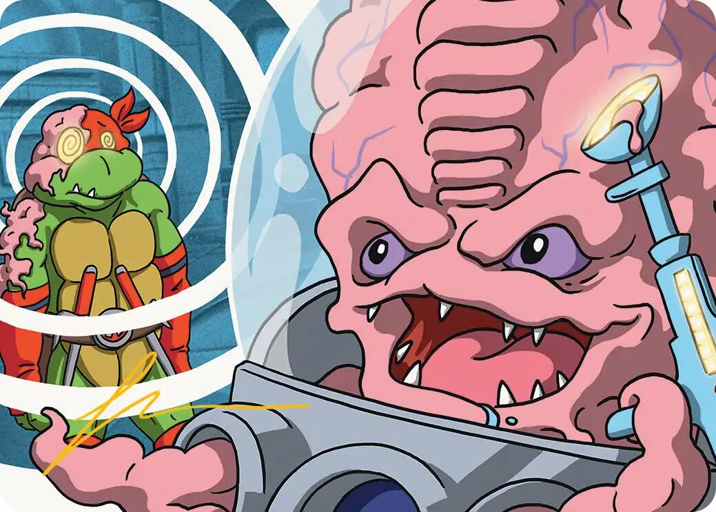 Krang, Master Mind Art Card (25/54) (Gold-Stamped Signature) [Teenage Mutant Ninja Turtles Art Series] | Deep Dive Games St. Marys