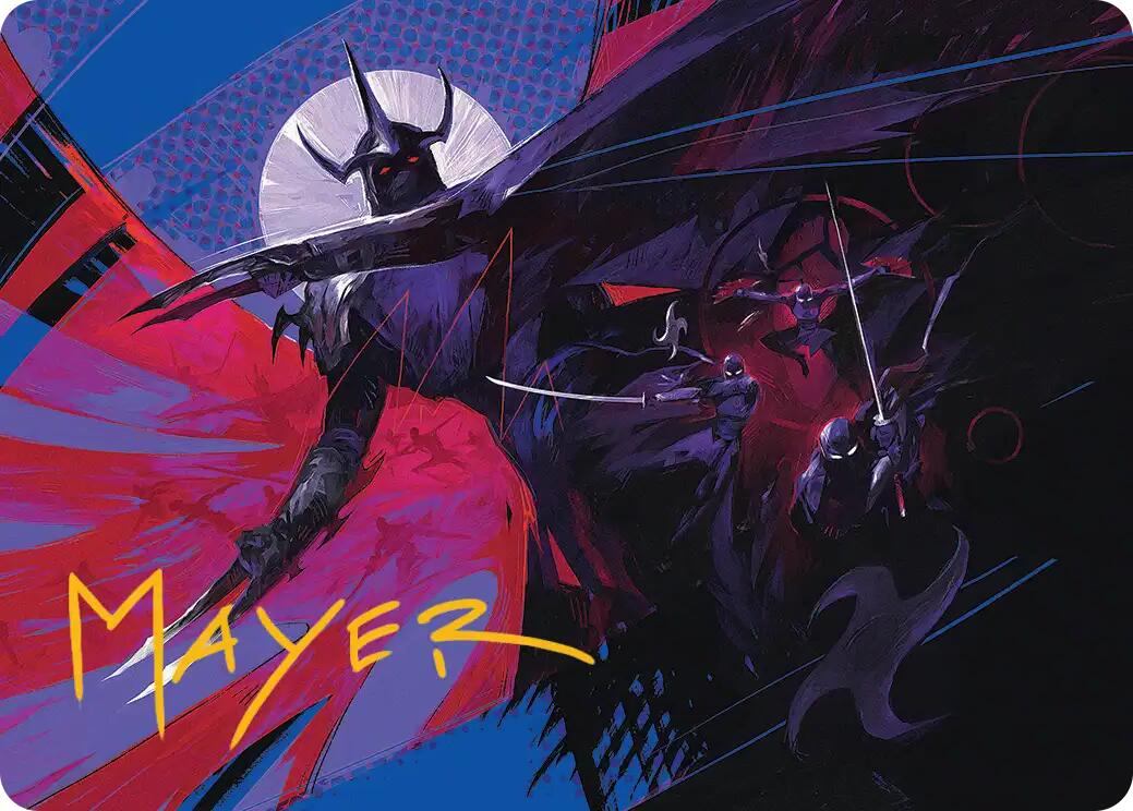 Shredder's Technique Art Card (Gold-Stamped Signature) [Teenage Mutant Ninja Turtles Art Series] | Deep Dive Games St. Marys