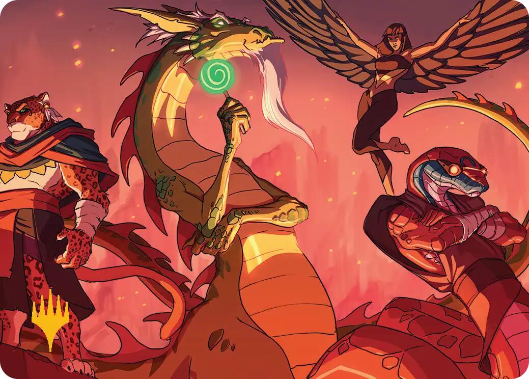 North Wind Avatar Art Card (Gold-Stamped) [Teenage Mutant Ninja Turtles Art Series] | Deep Dive Games St. Marys