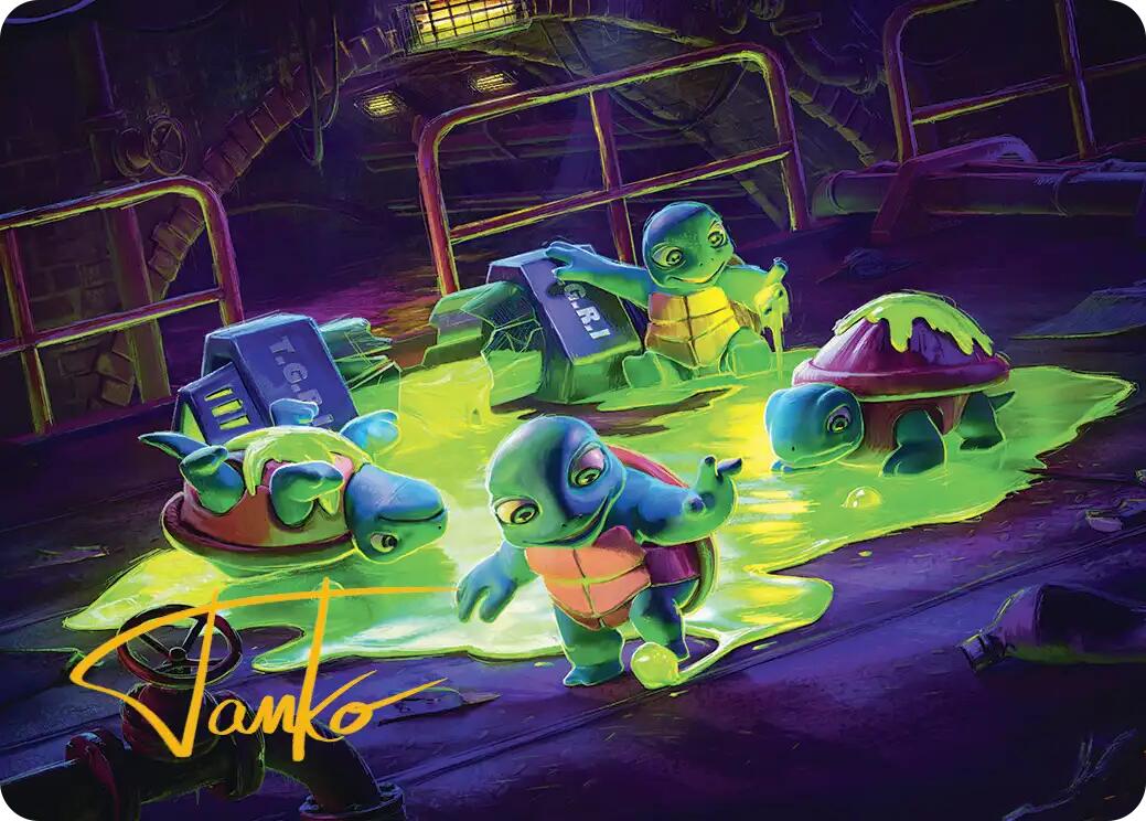 The Ooze Art Card (Gold-Stamped Signature) [Teenage Mutant Ninja Turtles Art Series] | Deep Dive Games St. Marys