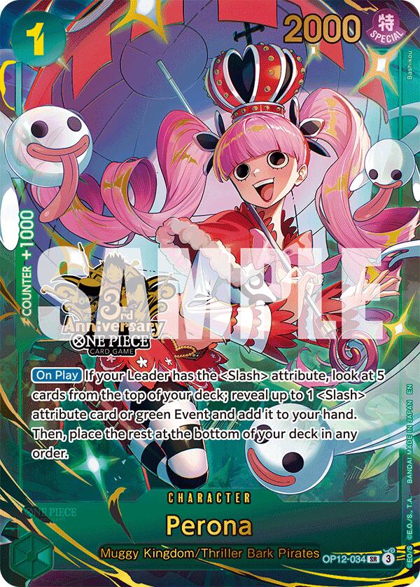 Perona (Japanese Version 3rd Anniversary Set) [One Piece Promotion Cards] | Deep Dive Games St. Marys