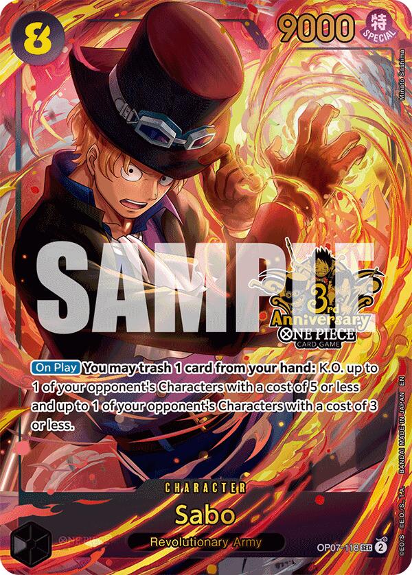 Sabo (Japanese Version 3rd Anniversary Set) [One Piece Promotion Cards] | Deep Dive Games St. Marys