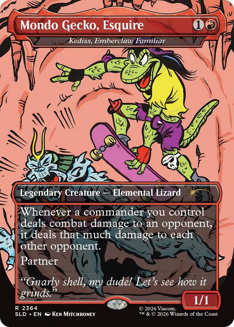 Mondo Gecko, Esquire - Kediss, Emberclaw Familiar [Secret Lair Drop Series] | Deep Dive Games St. Marys