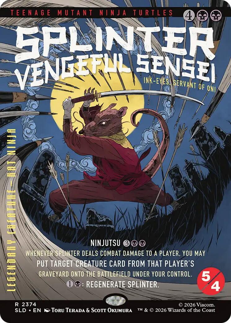 Splinter, Vengeful Sensei - Ink-Eyes, Servant of Oni [Secret Lair Drop Series] | Deep Dive Games St. Marys