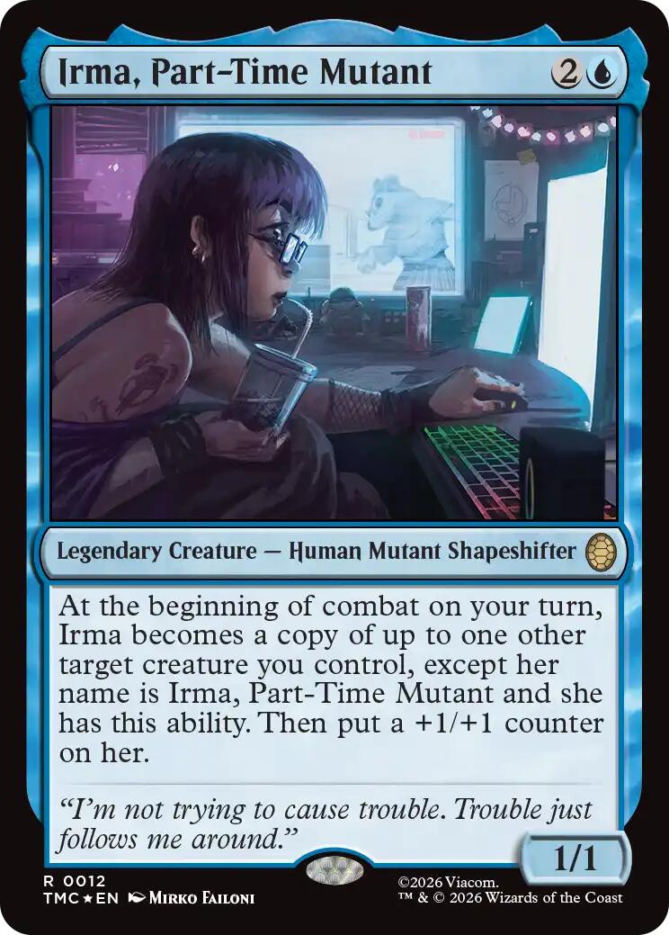Irma, Part-Time Mutant (Surge Foil) [Teenage Mutant Ninja Turtles Commander] | Deep Dive Games St. Marys