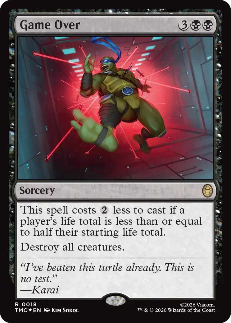 Game Over (Surge Foil) [Teenage Mutant Ninja Turtles Commander] | Deep Dive Games St. Marys