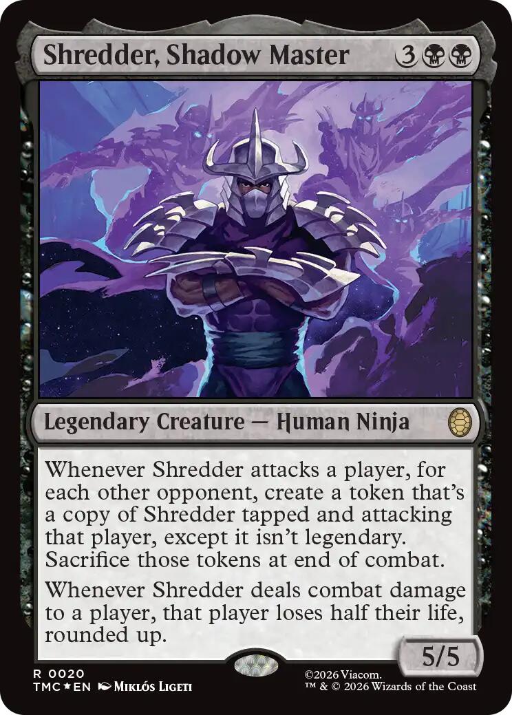 Shredder, Shadow Master (Surge Foil) [Teenage Mutant Ninja Turtles Commander] | Deep Dive Games St. Marys