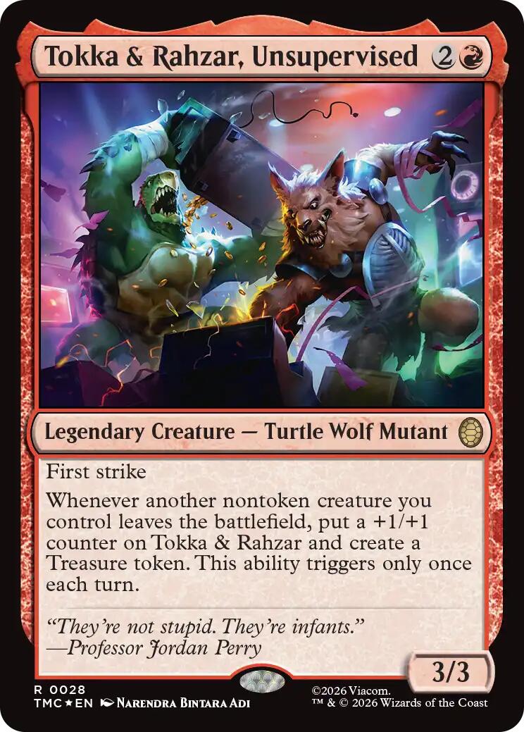 Tokka & Rahzar, Unsupervised (Surge Foil) [Teenage Mutant Ninja Turtles Commander] | Deep Dive Games St. Marys