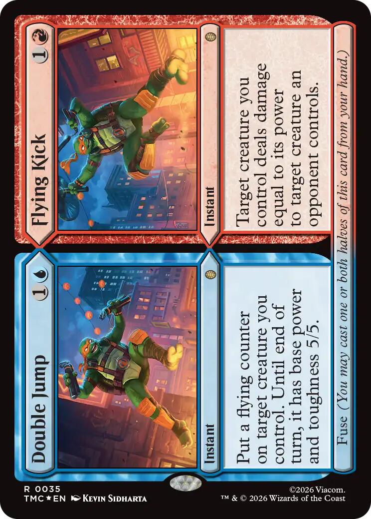 Double Jump // Flying Kick (Surge Foil) [Teenage Mutant Ninja Turtles Commander] | Deep Dive Games St. Marys
