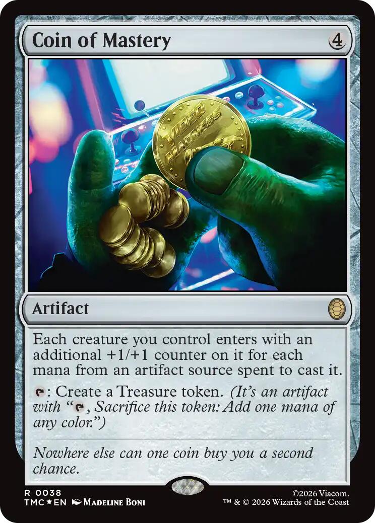 Coin of Mastery (Surge Foil) [Teenage Mutant Ninja Turtles Commander] | Deep Dive Games St. Marys