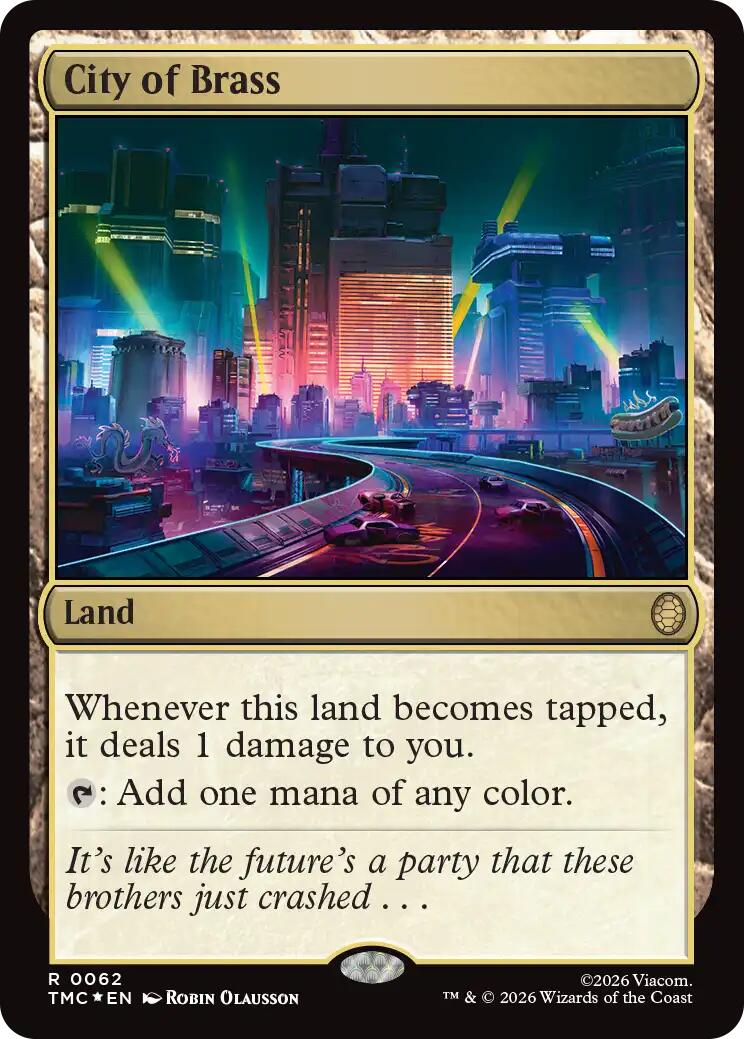 City of Brass (Surge Foil) [Teenage Mutant Ninja Turtles Commander] | Deep Dive Games St. Marys
