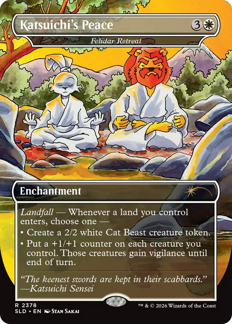 Katsuichi's Peace - Felidar Retreat [Secret Lair Drop Series] | Deep Dive Games St. Marys