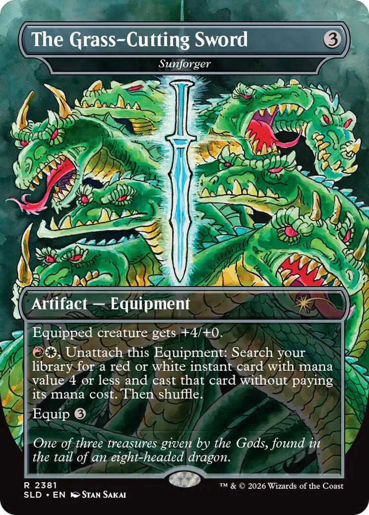 The Grass-Cutting Sword - Sunforger [Secret Lair Drop Series] | Deep Dive Games St. Marys