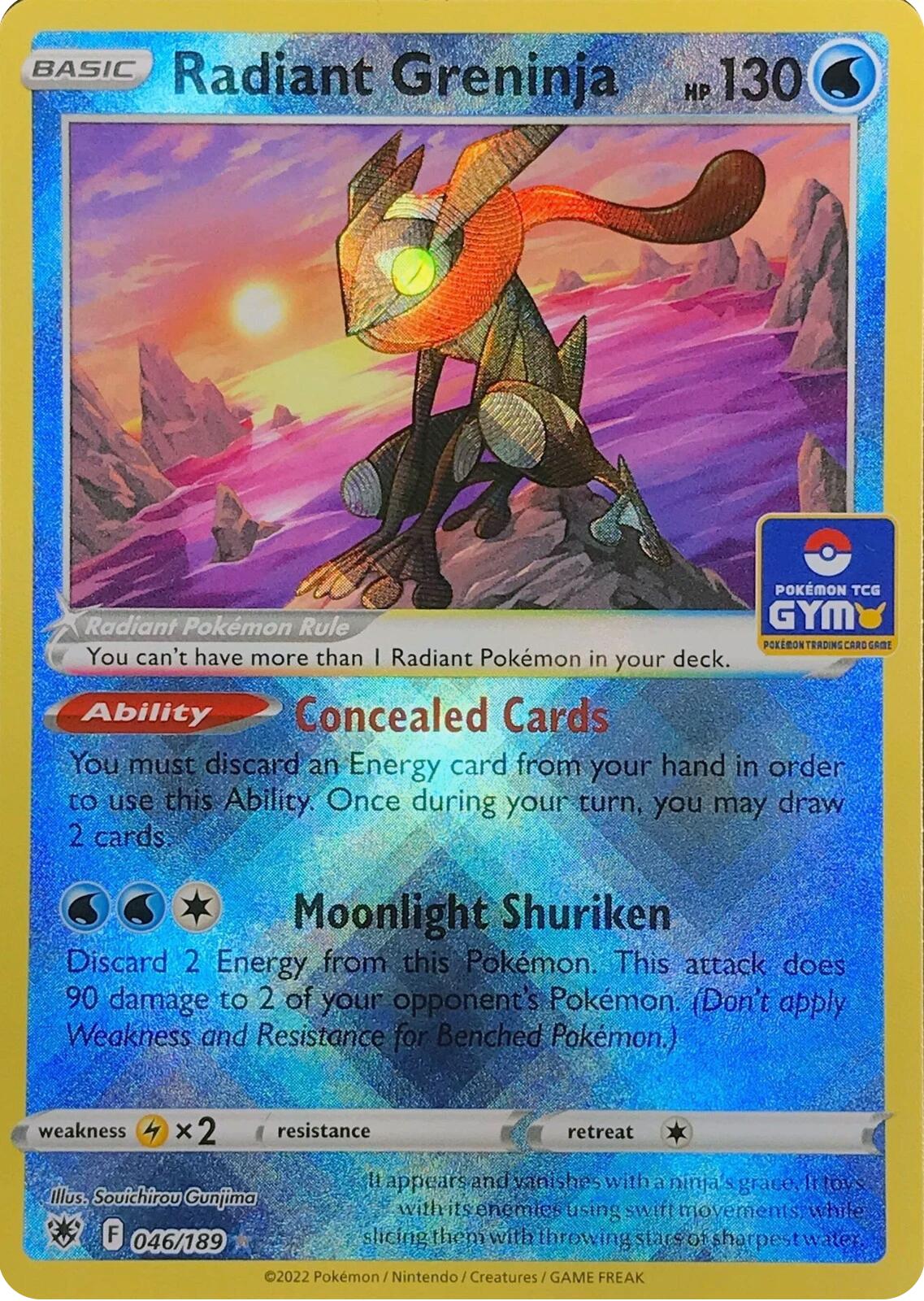 Radiant Greninja (046/189) (Southeast Asia Exclusive) [League & Championship Cards] | Deep Dive Games St. Marys