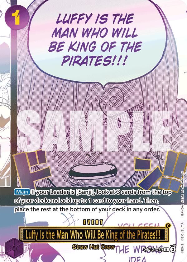 Luffy Is the Man Who Will Be King of the Pirates!!! (Japanese Version 3rd Anniversary Set) [One Piece Promotion Cards] | Deep Dive Games St. Marys