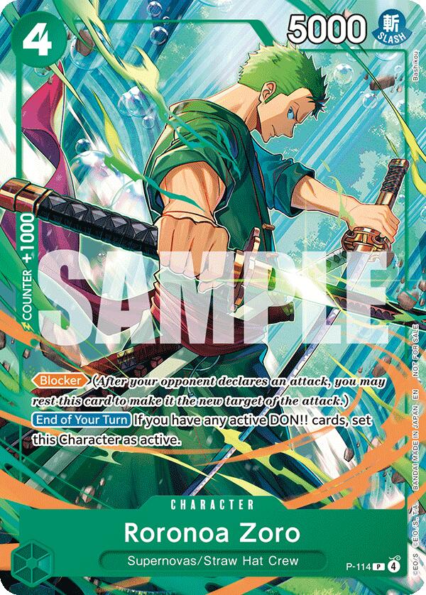 Roronoa Zoro (P-114) [One Piece Promotion Cards] | Deep Dive Games St. Marys