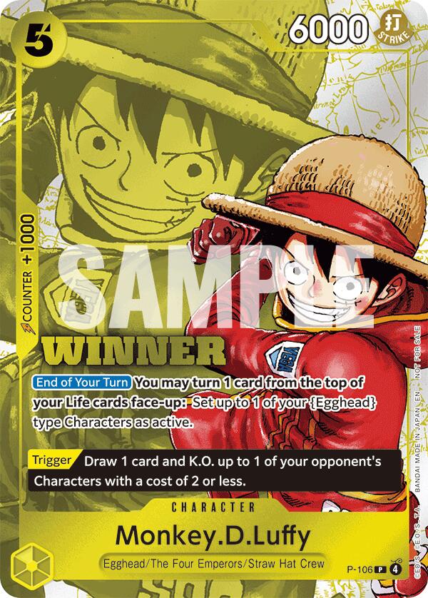 Monkey.D.Luffy (Winner Pack 2026 Vol. 2) [One Piece Promotion Cards] | Deep Dive Games St. Marys