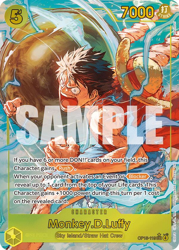 Monkey.D.Luffy (Alternate Art) [Adventure on Kami's Island] | Deep Dive Games St. Marys