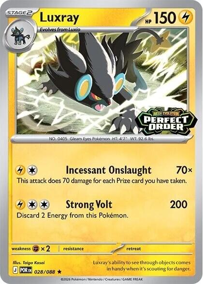 Luxray (028/088) (Perfect Order Stamped) [Miscellaneous Cards] | Deep Dive Games St. Marys