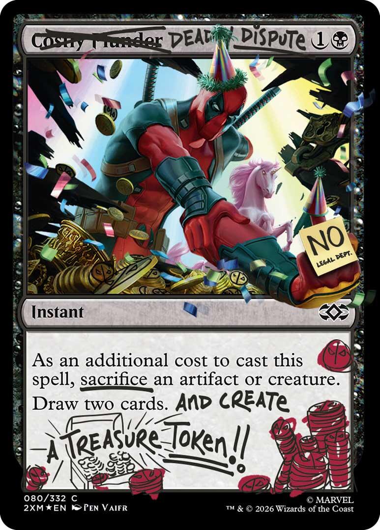 Deadly Dispute (080) (Pool Party Foil) [Secret Lair Drop Series] | Deep Dive Games St. Marys