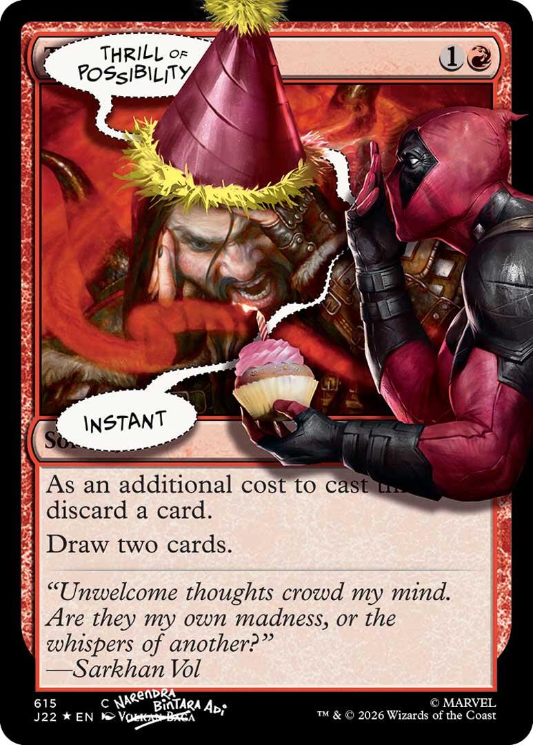 Thrill of Possibility (615) (Pool Party Foil) [Secret Lair Drop Series] | Deep Dive Games St. Marys