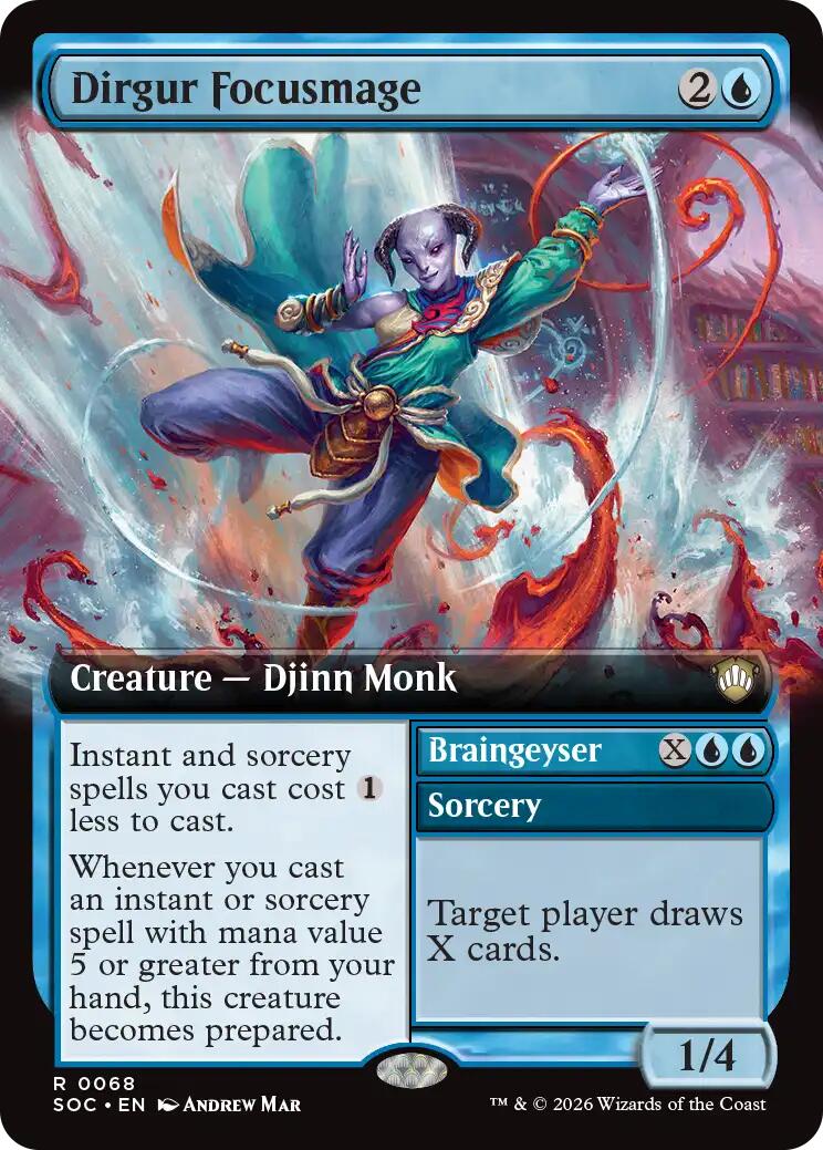 Dirgur Focusmage (Extended Art) [Secrets of Strixhaven Commander] | Deep Dive Games St. Marys