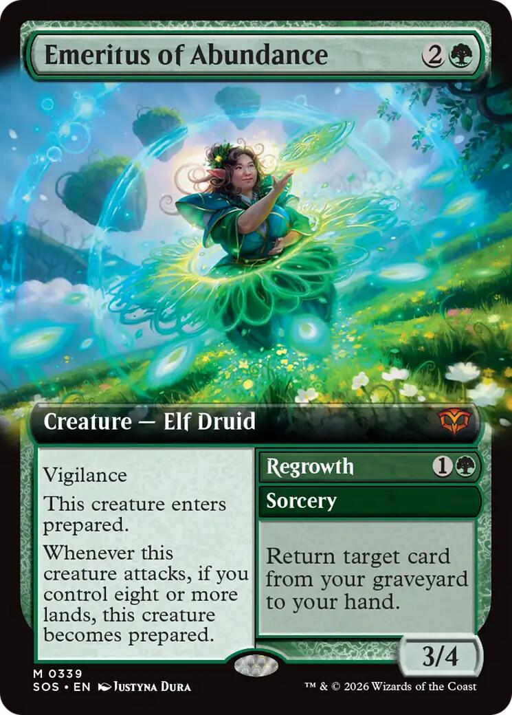 Emeritus of Abundance (Extended Art) [Secrets of Strixhaven] | Deep Dive Games St. Marys