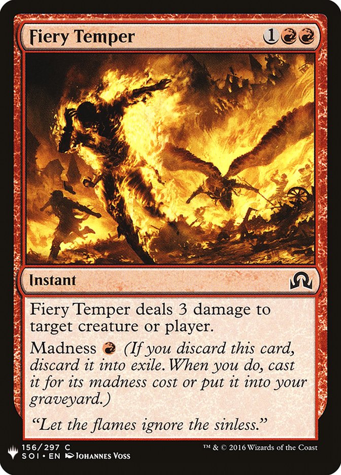 Fiery Temper [Mystery Booster] | Deep Dive Games St. Marys