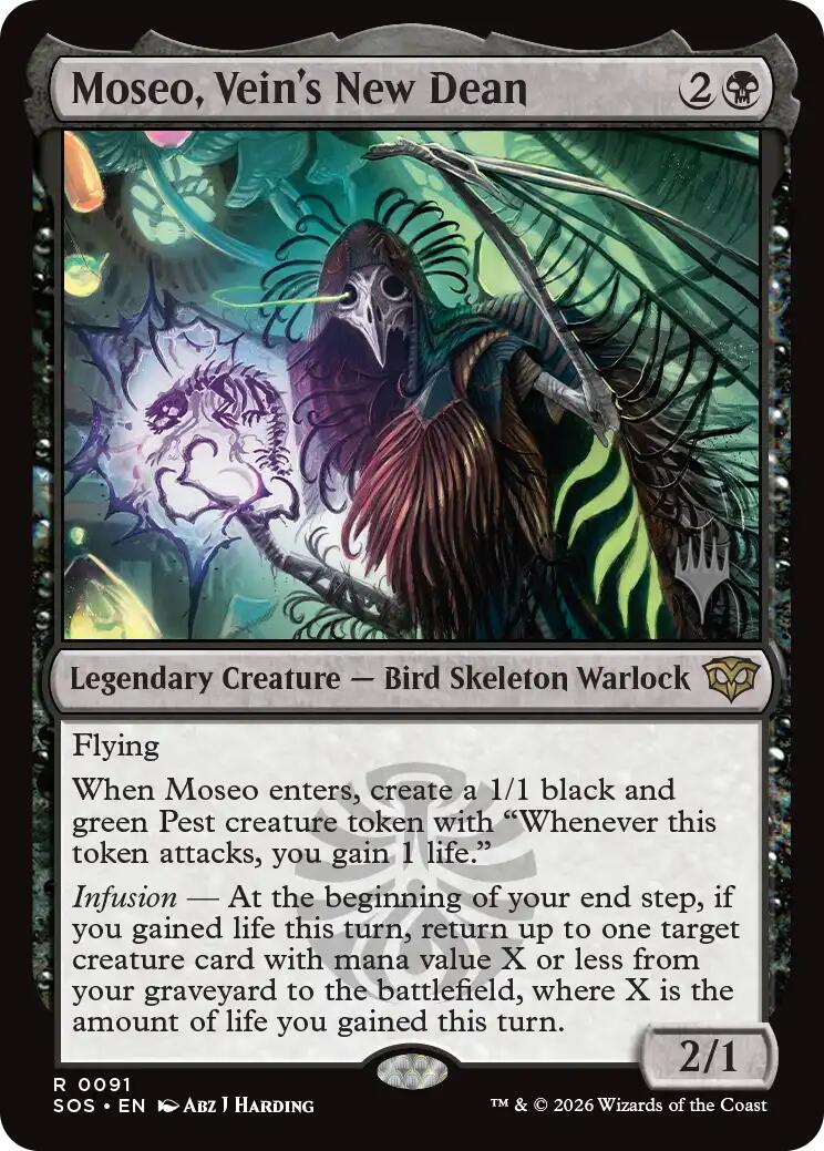 Moseo, Vein's New Dean [Secrets of Strixhaven Promos] | Deep Dive Games St. Marys