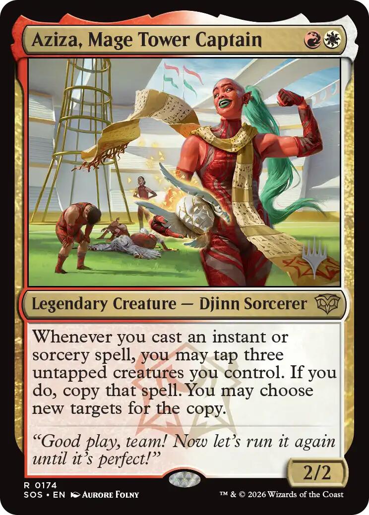 Aziza, Mage Tower Captain [Secrets of Strixhaven Promos] | Deep Dive Games St. Marys