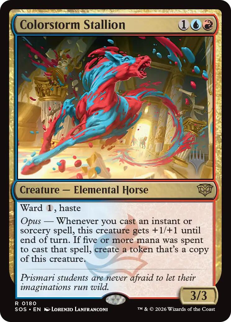 Colorstorm Stallion [Secrets of Strixhaven Promos] | Deep Dive Games St. Marys