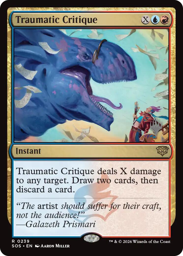 Traumatic Critique [Secrets of Strixhaven Promos] | Deep Dive Games St. Marys