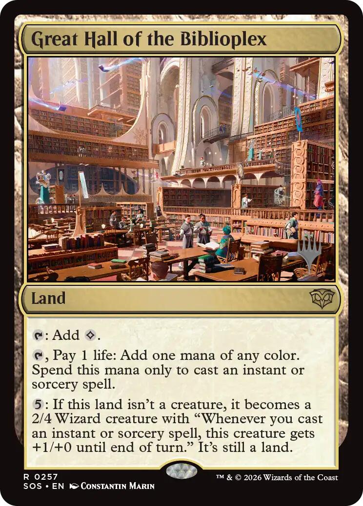 Great Hall of the Biblioplex [Secrets of Strixhaven Promos] | Deep Dive Games St. Marys