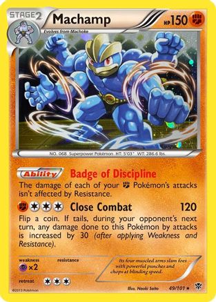 Machamp (49/101) (Cosmos Holo) [Black & White: Plasma Blast] | Deep Dive Games St. Marys