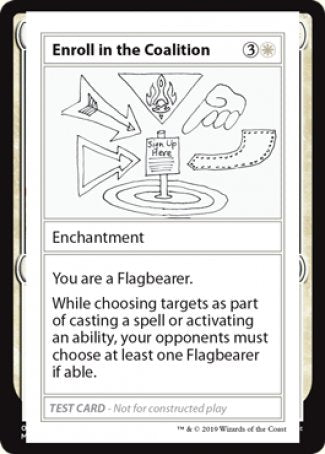 Enroll in the Coalition (2021 Edition) [Mystery Booster Playtest Cards] | Deep Dive Games St. Marys