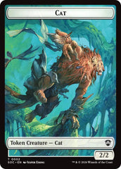 Cat // Inkling (0022) Double-Sided Token [Secrets of Strixhaven Commander Tokens] | Deep Dive Games St. Marys