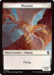 Pegasus // Inkling (0022) Double-Sided Token [Secrets of Strixhaven Commander Tokens] | Deep Dive Games St. Marys