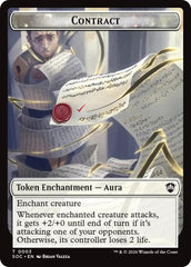 Contract // Pegasus Double-Sided Token [Secrets of Strixhaven Commander Tokens] | Deep Dive Games St. Marys