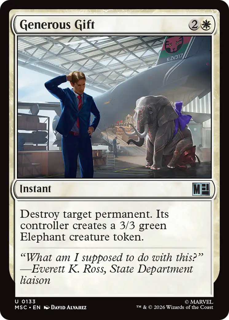Generous Gift (Surge Foil) [Marvel Super Heroes Commander] | Deep Dive Games St. Marys
