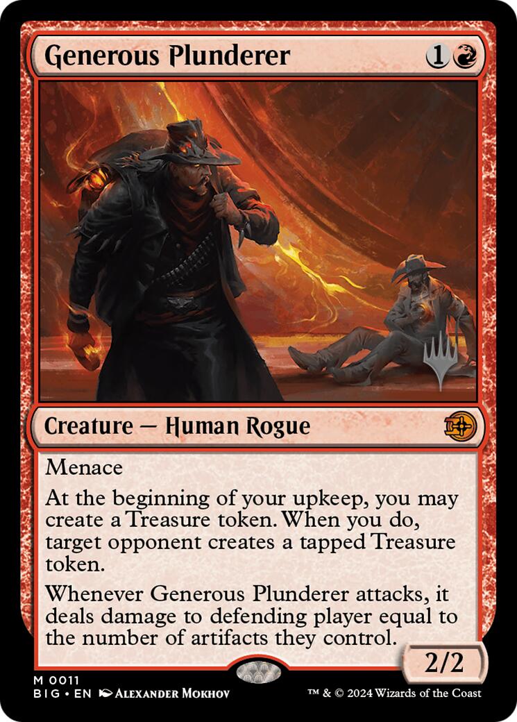 Generous Plunderer [Outlaws of Thunder Junction Promos] | Deep Dive Games St. Marys