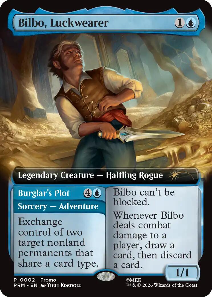 Bilbo, Luckwearer (Extended Art) [Media Promos] | Deep Dive Games St. Marys