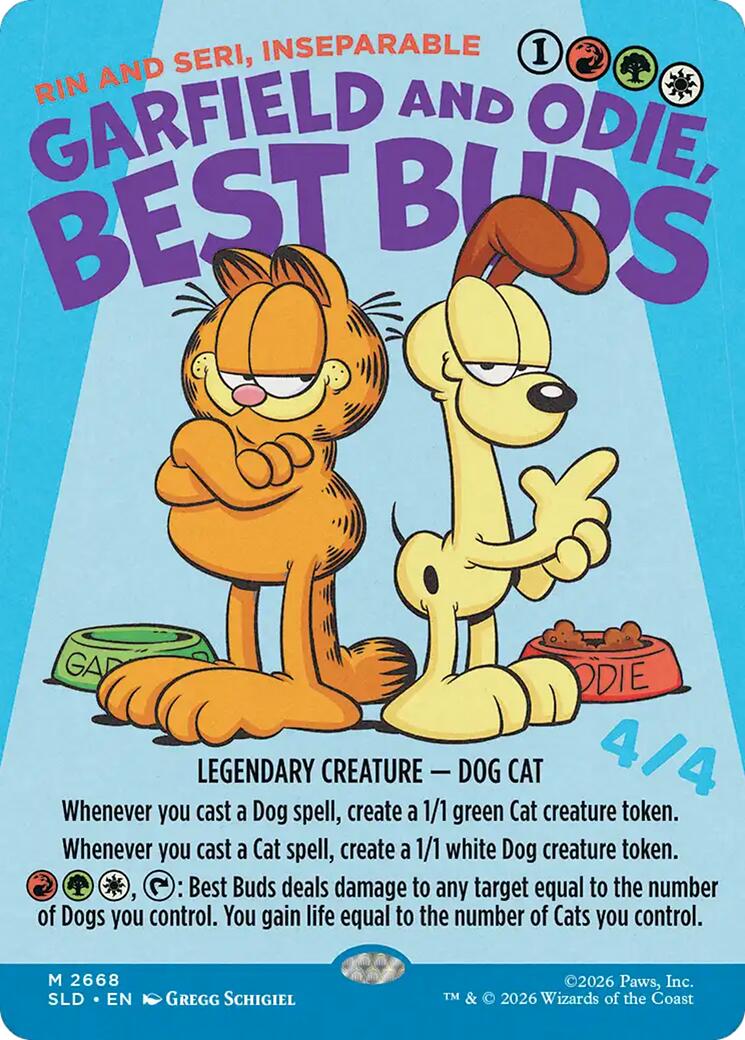 Garfield and Odie, Best Buds - Rin and Seri, Inseparable [Secret Lair Drop Series] | Deep Dive Games St. Marys