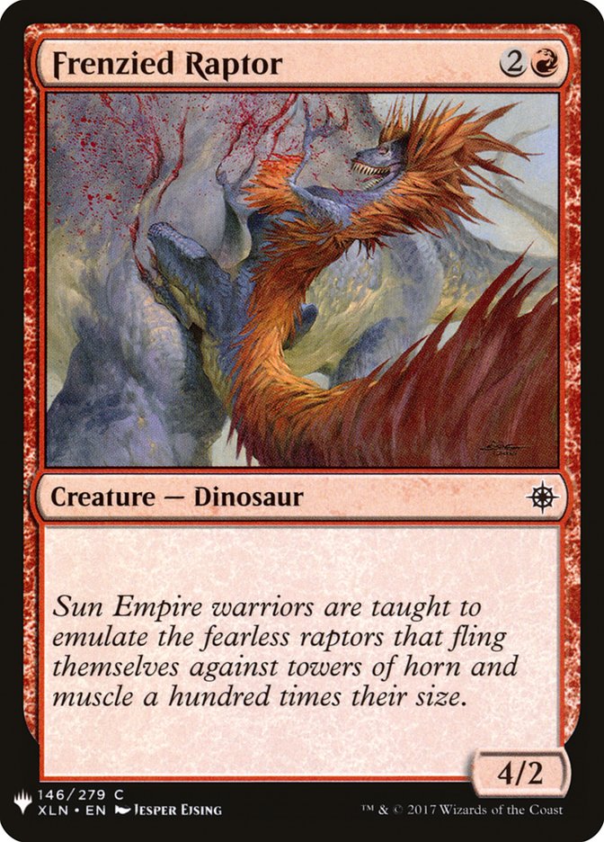 Frenzied Raptor [Mystery Booster] | Deep Dive Games St. Marys
