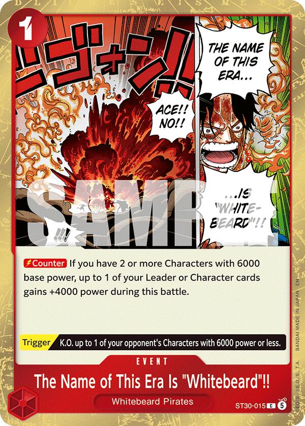 The Name of This Era Is "Whitebeard"!! [Starter Deck EX: Luffy & Ace] | Deep Dive Games St. Marys
