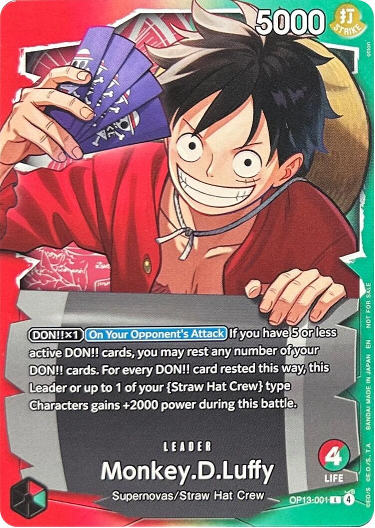 Monkey.D.Luffy (OP13-001) (Ichiban Kuji Exclusive) [One Piece Promotion Cards] | Deep Dive Games St. Marys