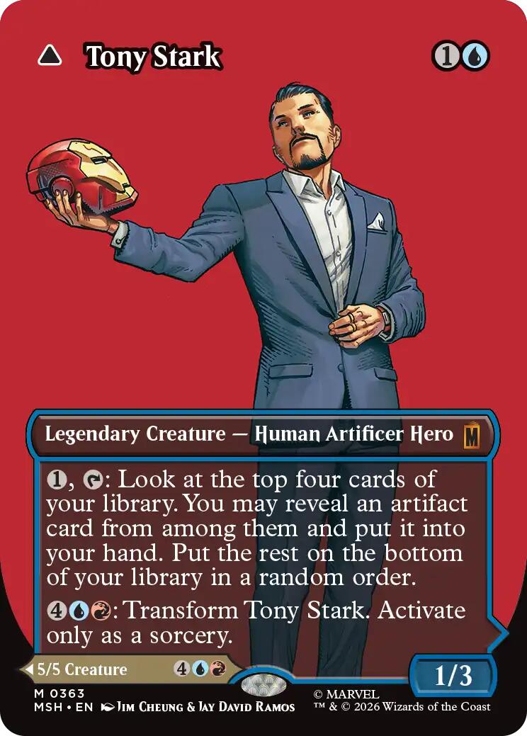 Tony Stark (Borderless) (0363) [Marvel Super Heroes] | Deep Dive Games St. Marys