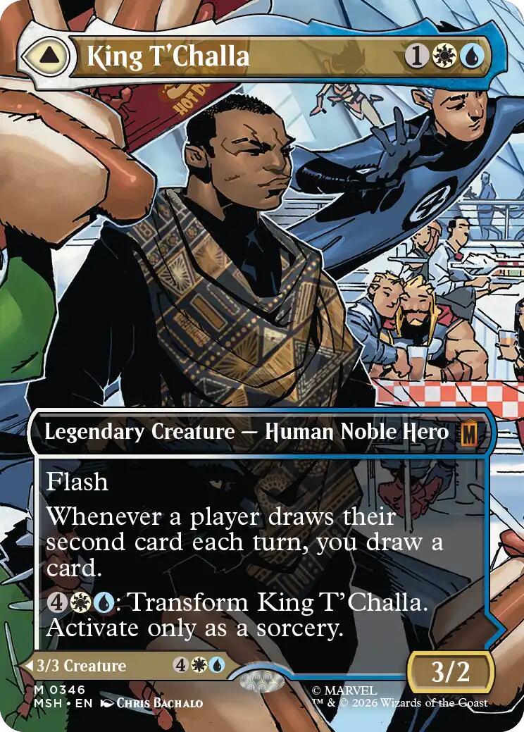 King T'Challa (Borderless) (0346) [Marvel Super Heroes] | Deep Dive Games St. Marys