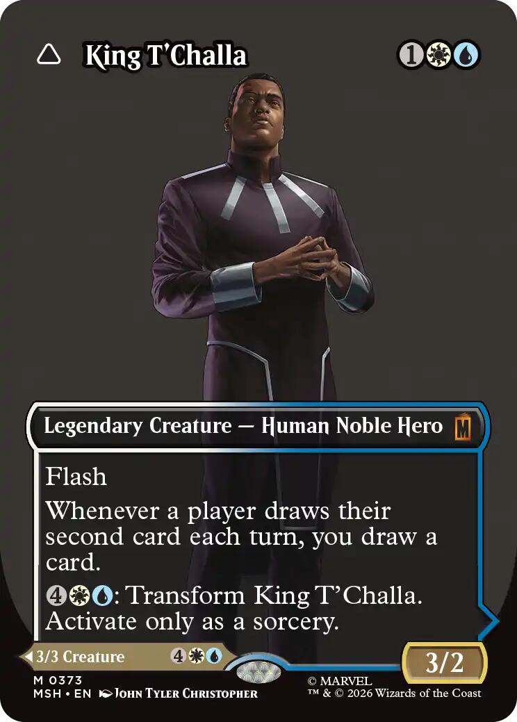 King T'Challa (Borderless) (0373) [Marvel Super Heroes] | Deep Dive Games St. Marys